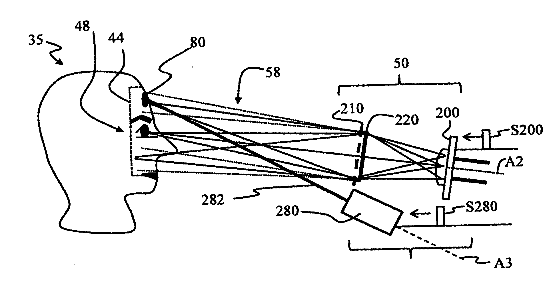 Large depth-of-field imaging system and iris recogniton system