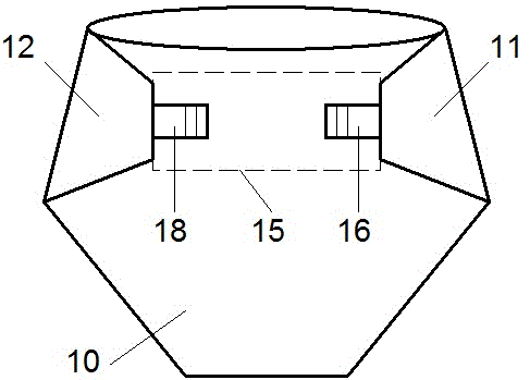 Respiratory monitoring apparatus in conjunction with a paper diaper