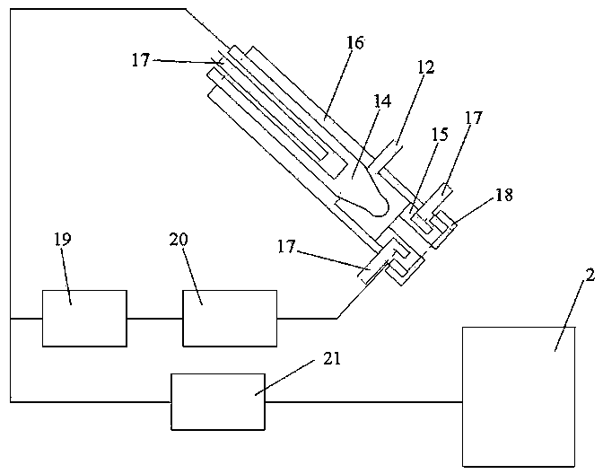 Ultrasonic atomization preparation device and method for spherical metal powder