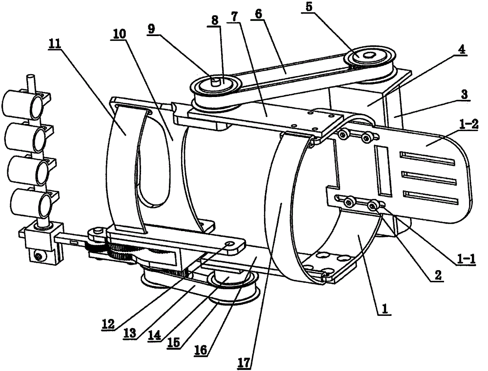 Rehabilitation training device enabling wrist and fingers to move simultaneously