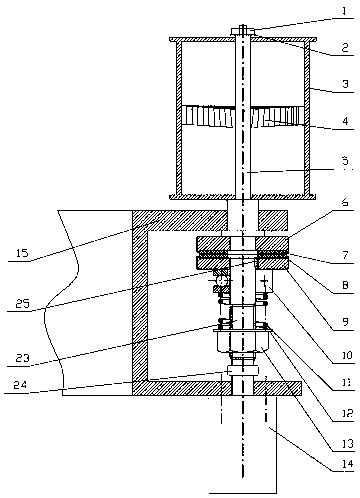 Winding film pre-tightening and automatic film taking-up device of winding packaging machine