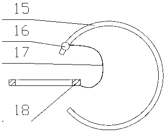 Winding film pre-tightening and automatic film taking-up device of winding packaging machine