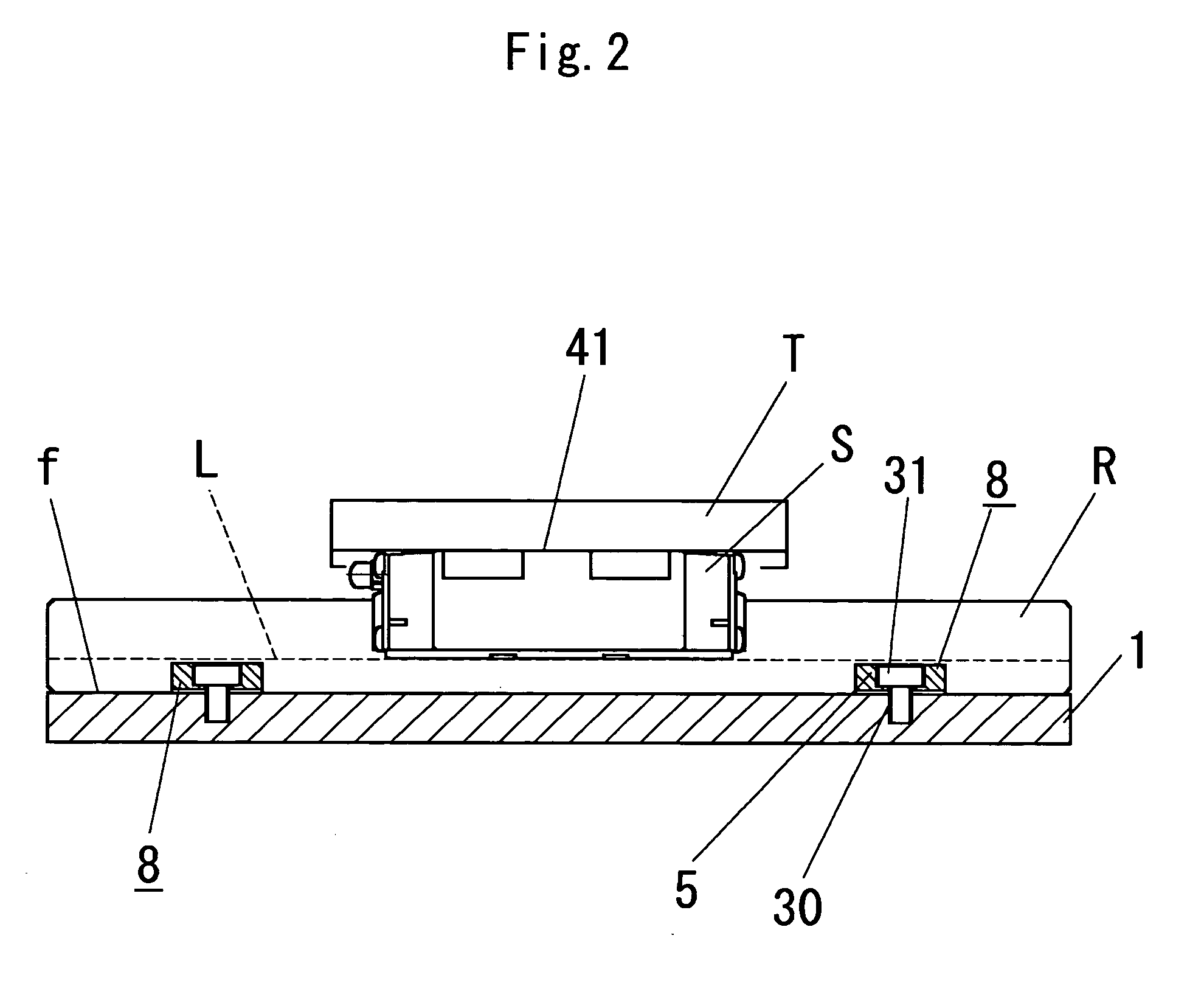 Device for holding linear guide rail