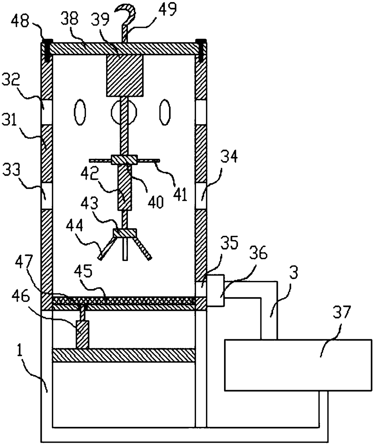 Configuration mechanism for radiation shield concrete slurry used for neutron research