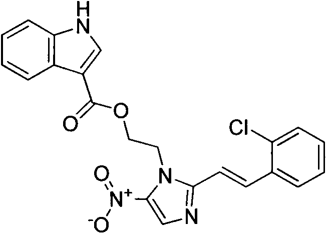 Synthesis and bioactivity evaluation of 1-indoleacetic acid-5-nitroimidazole-containing derivative thereof