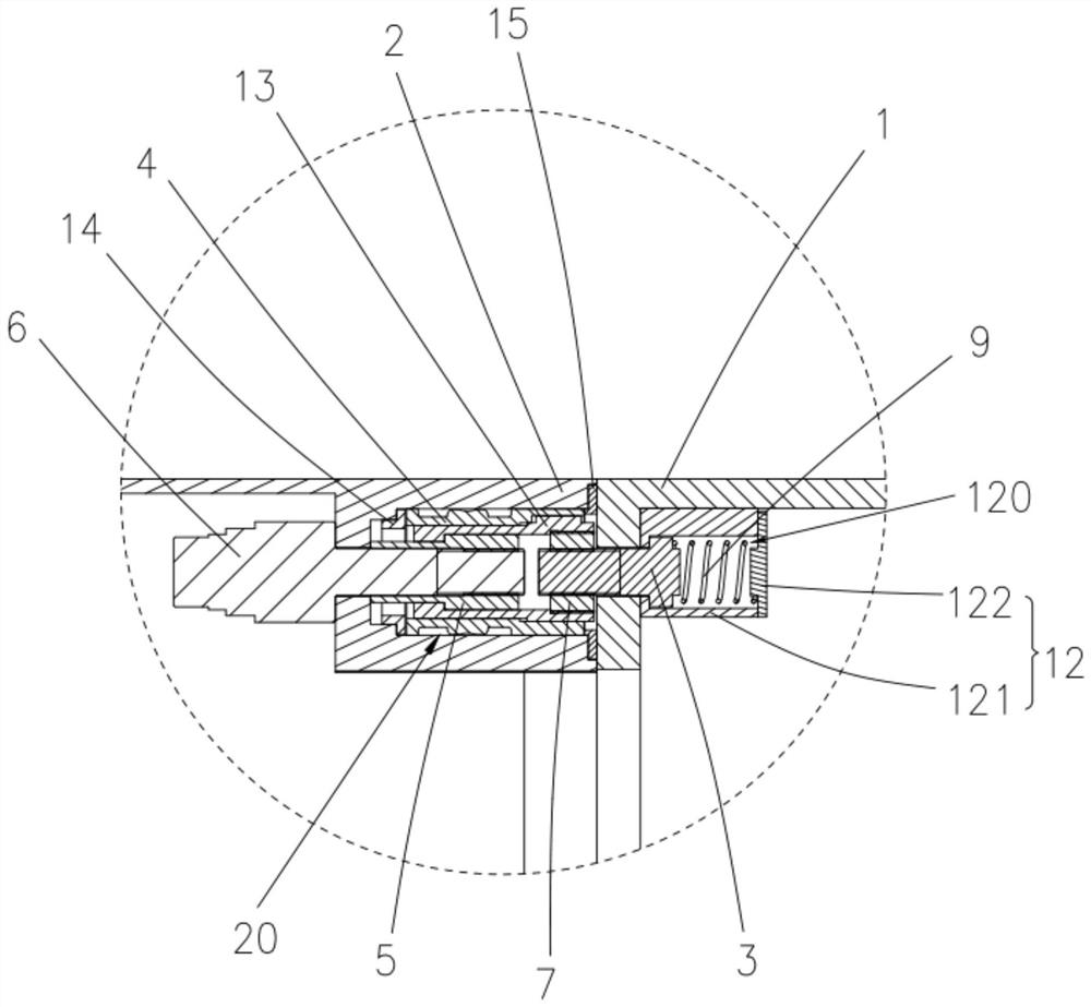 Cabin section connecting structure and aircraft