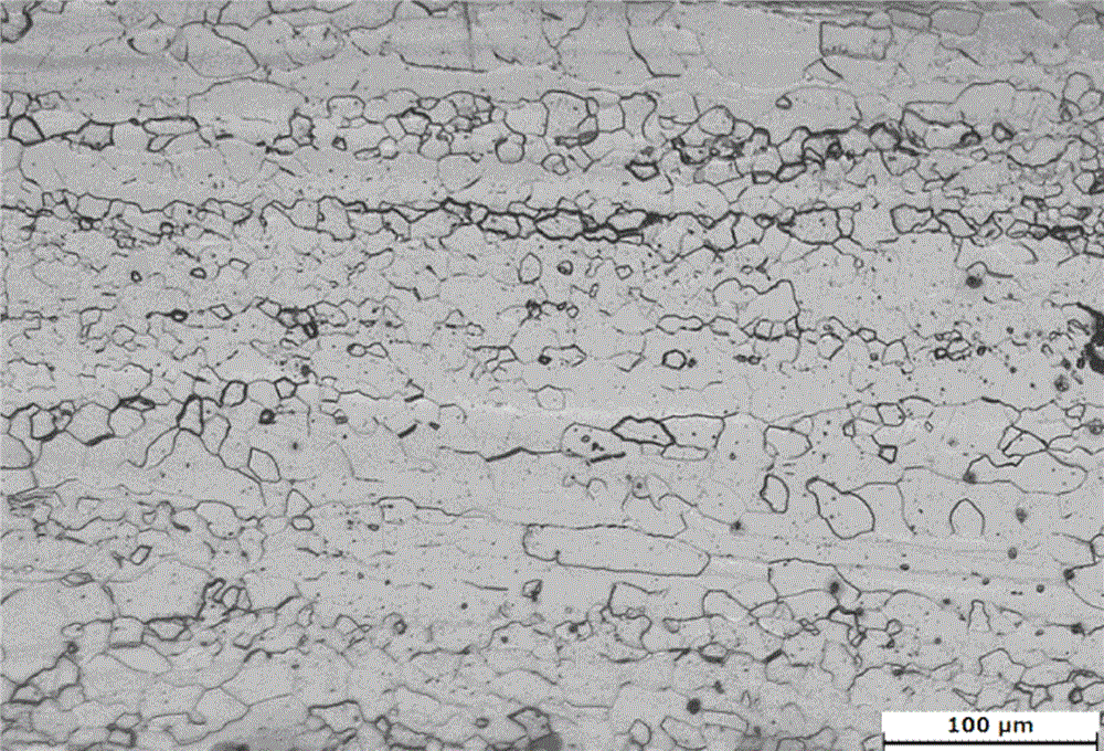 Manufacturing method of high-strength non-oriented silicon steel for new energy vehicle driving motor