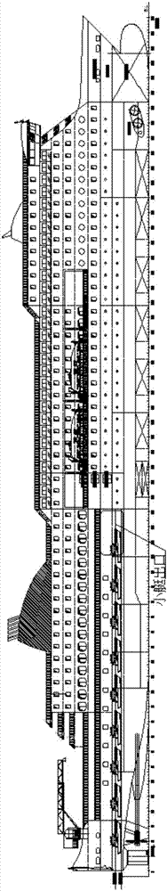 Passenger boat and skiff butt joint method and skiff embarking and leaving method