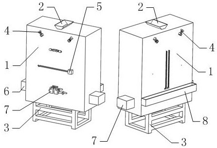 Small-size liquid pressing machine for liquid removal