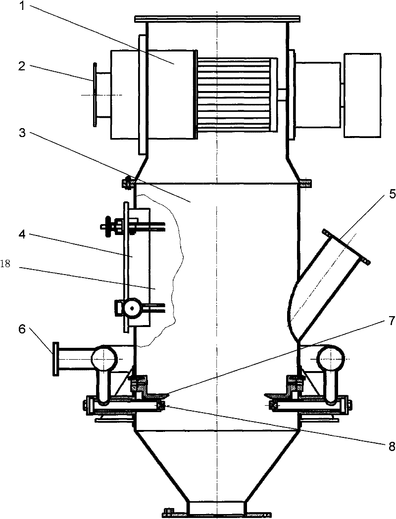 Airflow mill of multifunctional fluidized bed