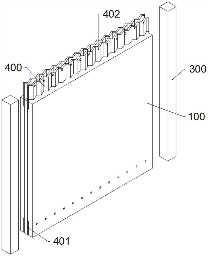 Fabricated double-layer corrugated steel plate composite shear wall and splicing method thereof