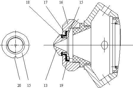 Laser cutting head follow-up device