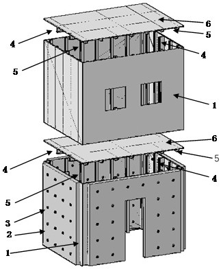 Prefabricated box plate steel structure multi-high-rise structure system and construction method