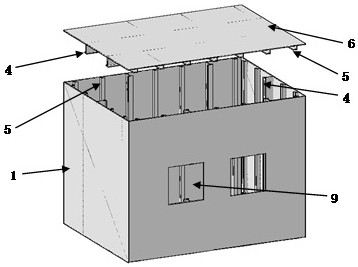 Prefabricated box plate steel structure multi-high-rise structure system and construction method