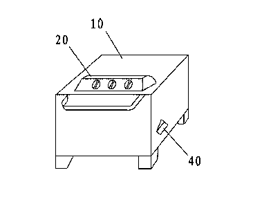 Externally-hung control panel device used for electric oven