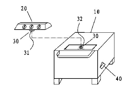 Externally-hung control panel device used for electric oven