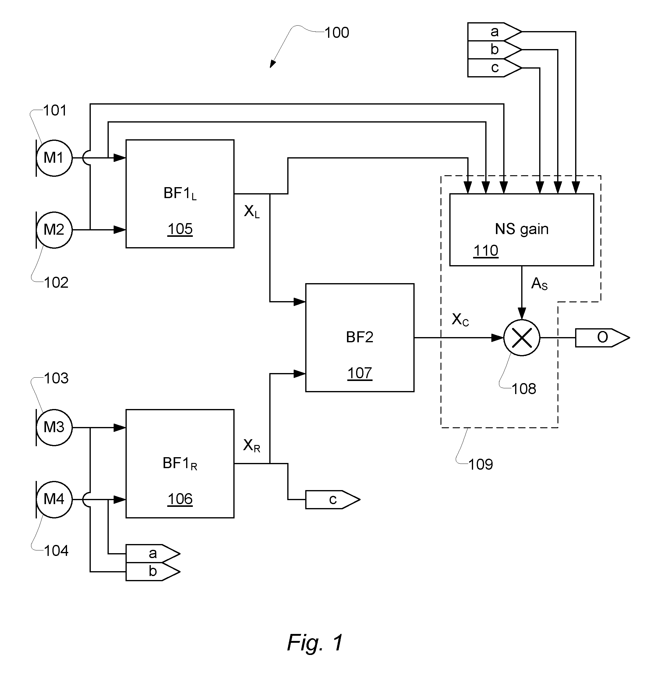 Headset and a method for audio signal processing