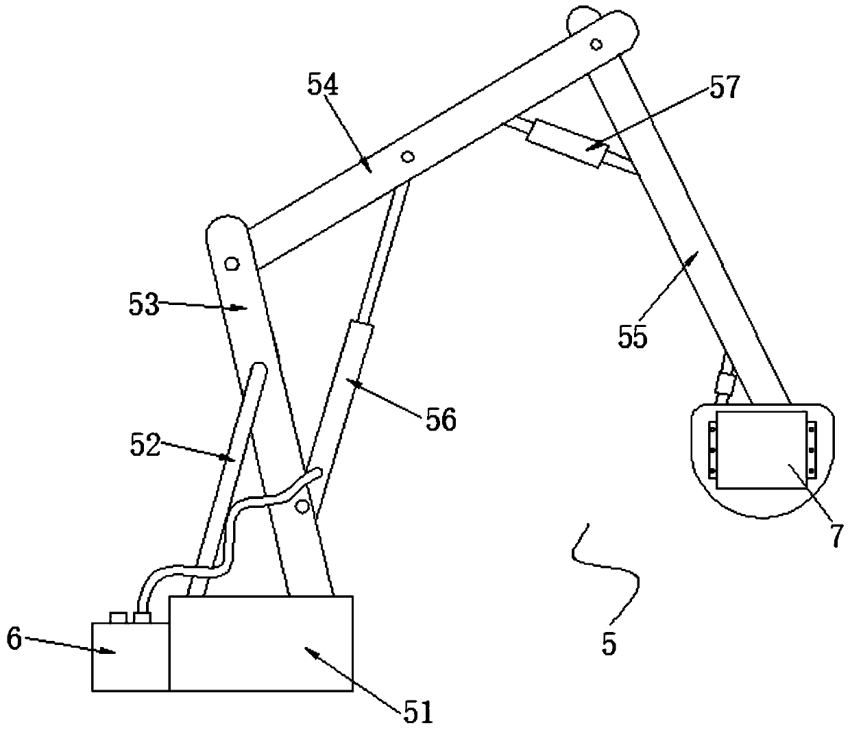 Cleaning and rust preventing integrated device based on automobile crankshaft processing