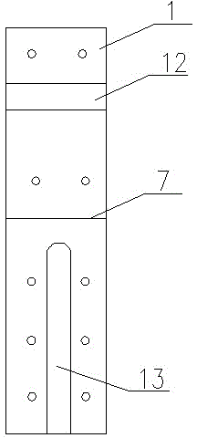 Connecting clamp of distribution transformer bushing lead screw rod and line wire