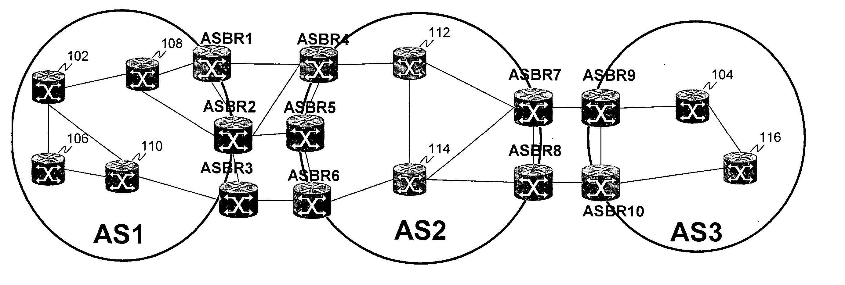 Computing inter-autonomous system MPLS traffic engineering LSP paths