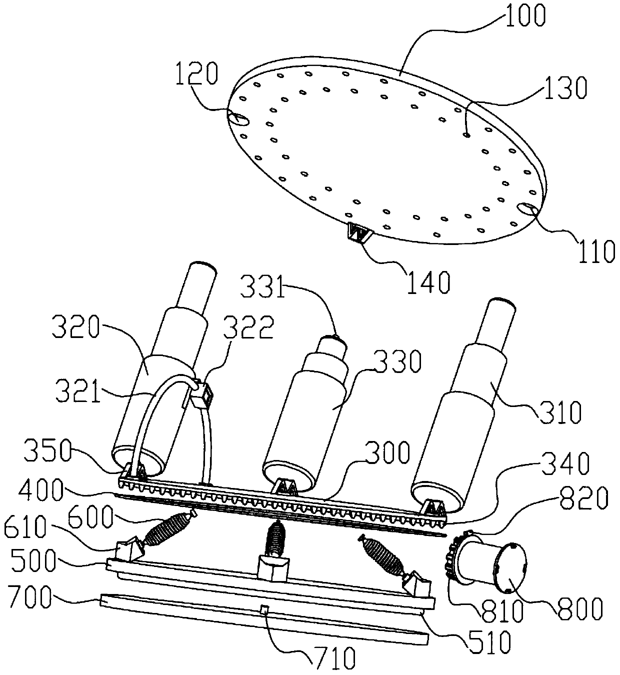 Underwater robot movement posture adjusting device and method