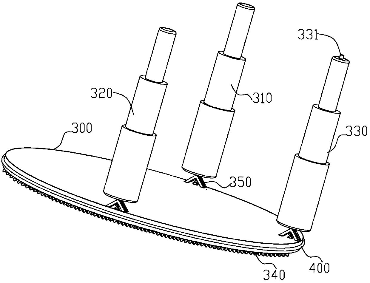 Underwater robot movement posture adjusting device and method