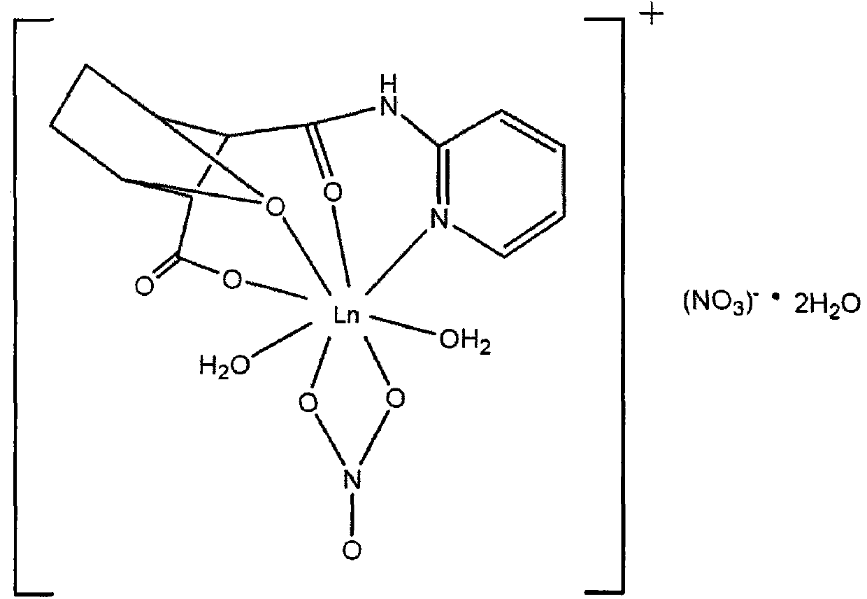 N-pyridine-demethyl cantharidin amic acid lanthanum (III) complex and preparation method thereof