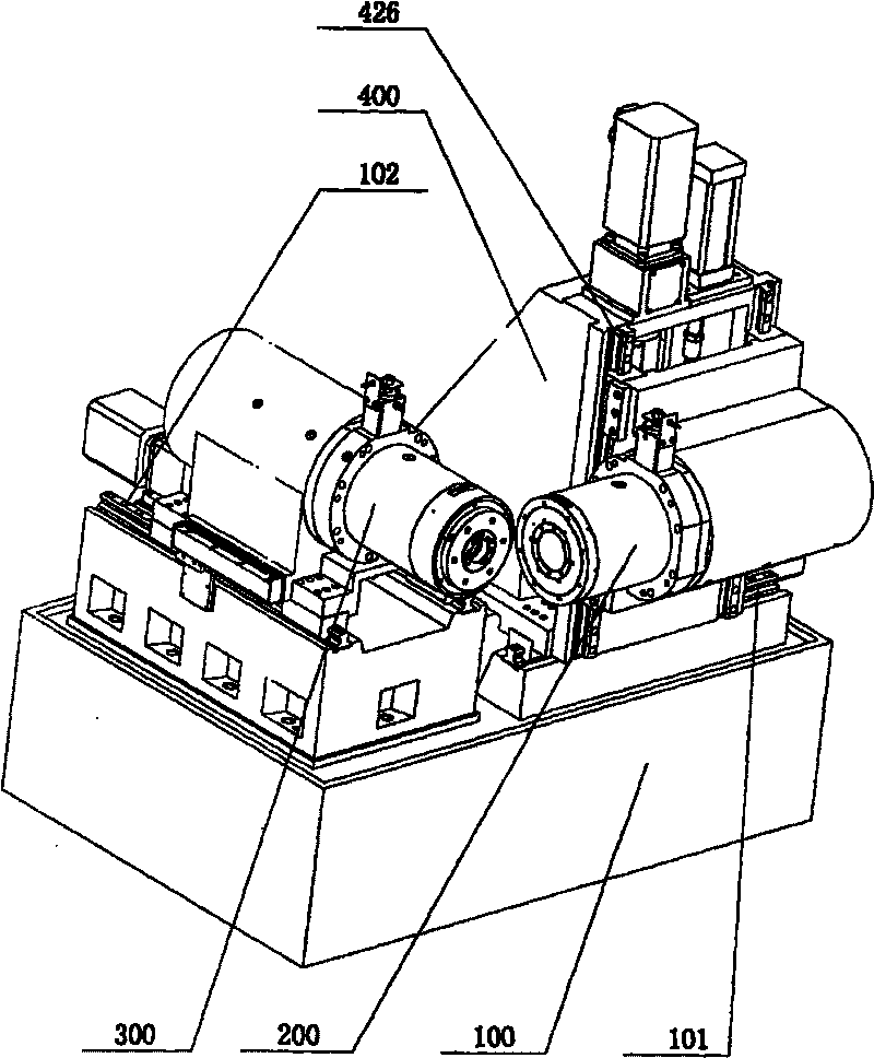 Numerical control machine for lapping spiral bevel gear