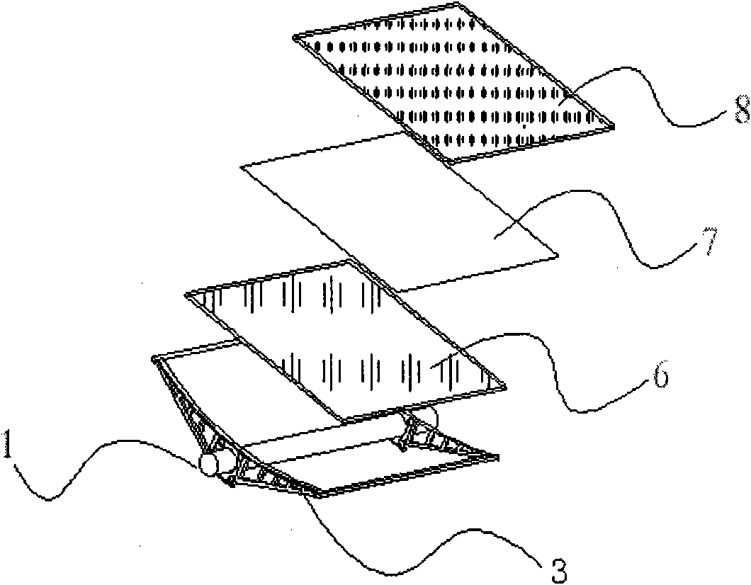 Curved mirror reflector and production method thereof