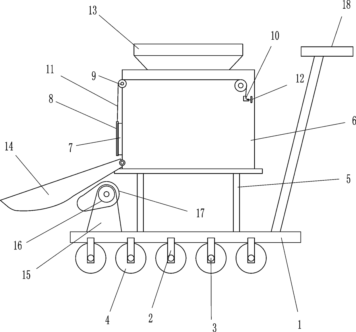 Road soil filling and compacting device