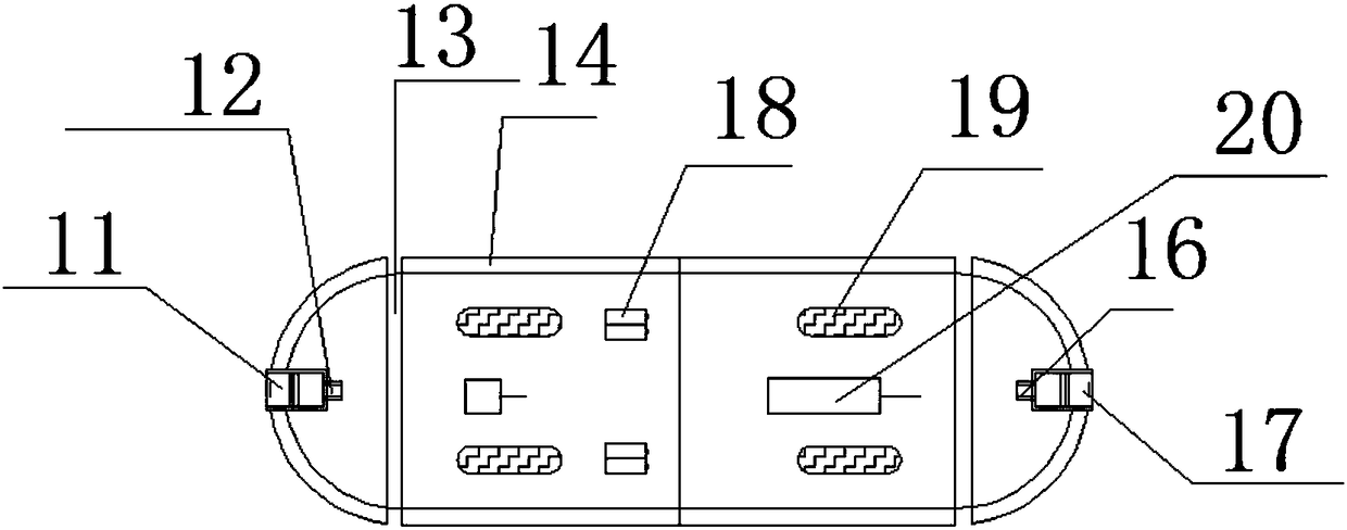 Capsule type floor heating device with control chips