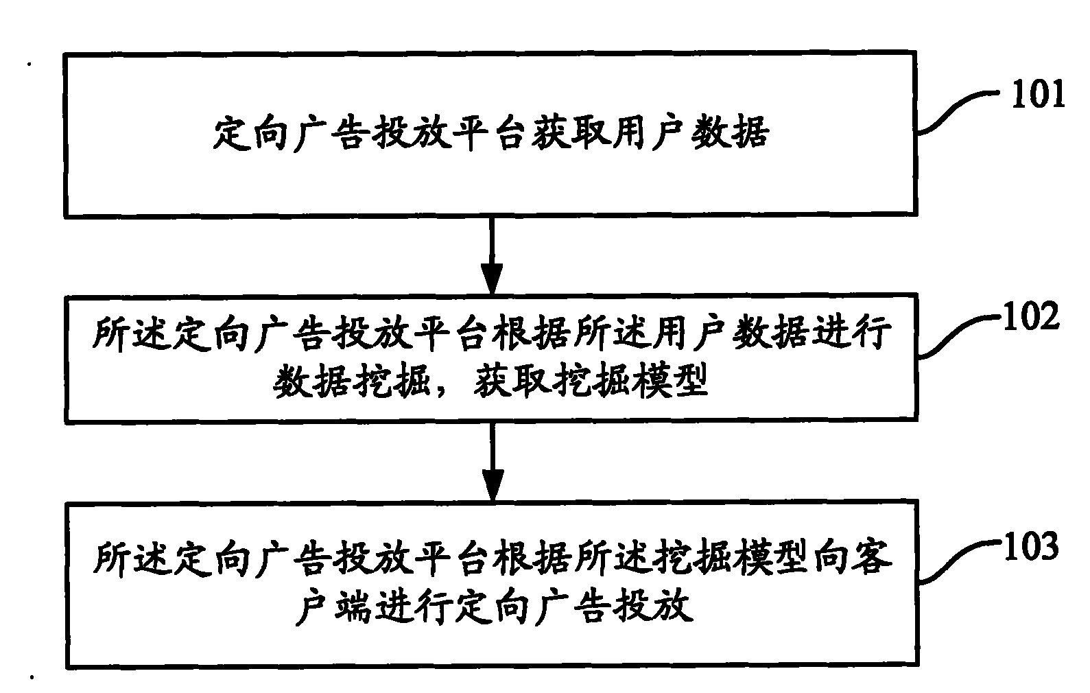 Data mining-based directional advertisement release method, system and equipment