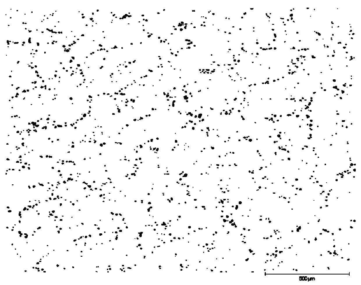 Method for measuring dendritic crystal spacing of chalcogenide free-cutting steel continuous casting billet