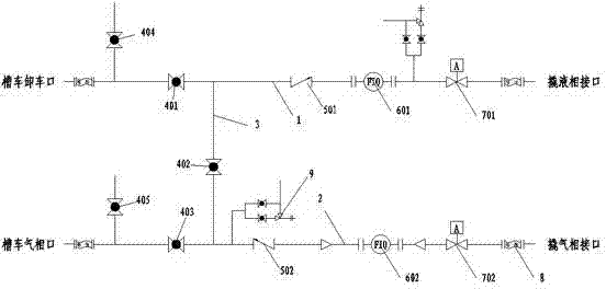 LNG (liquefied natural gas) high-flow-rate gas release column