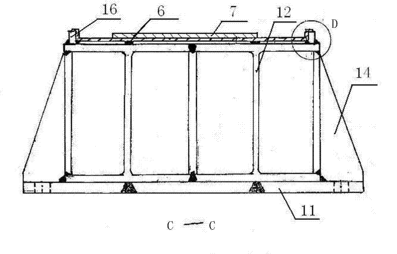 Erecting, pushing and sliding method of steel box beam