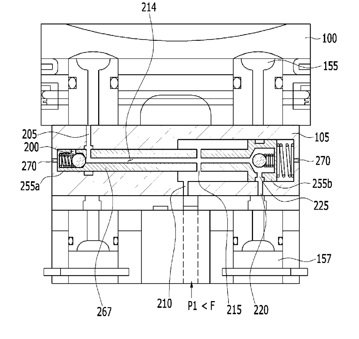 Variable compression ratio device