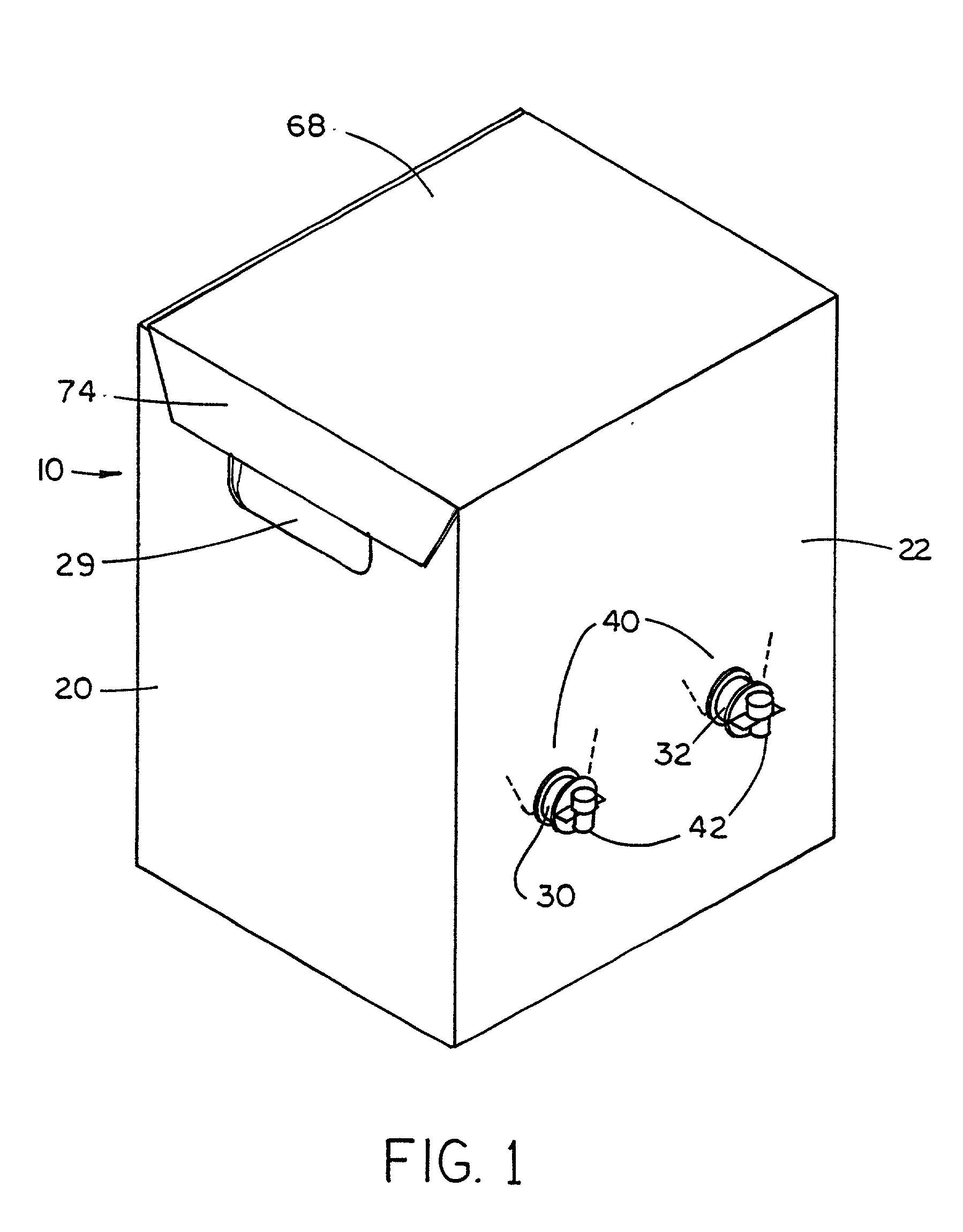 Transporting/dispensing package for plural beverages