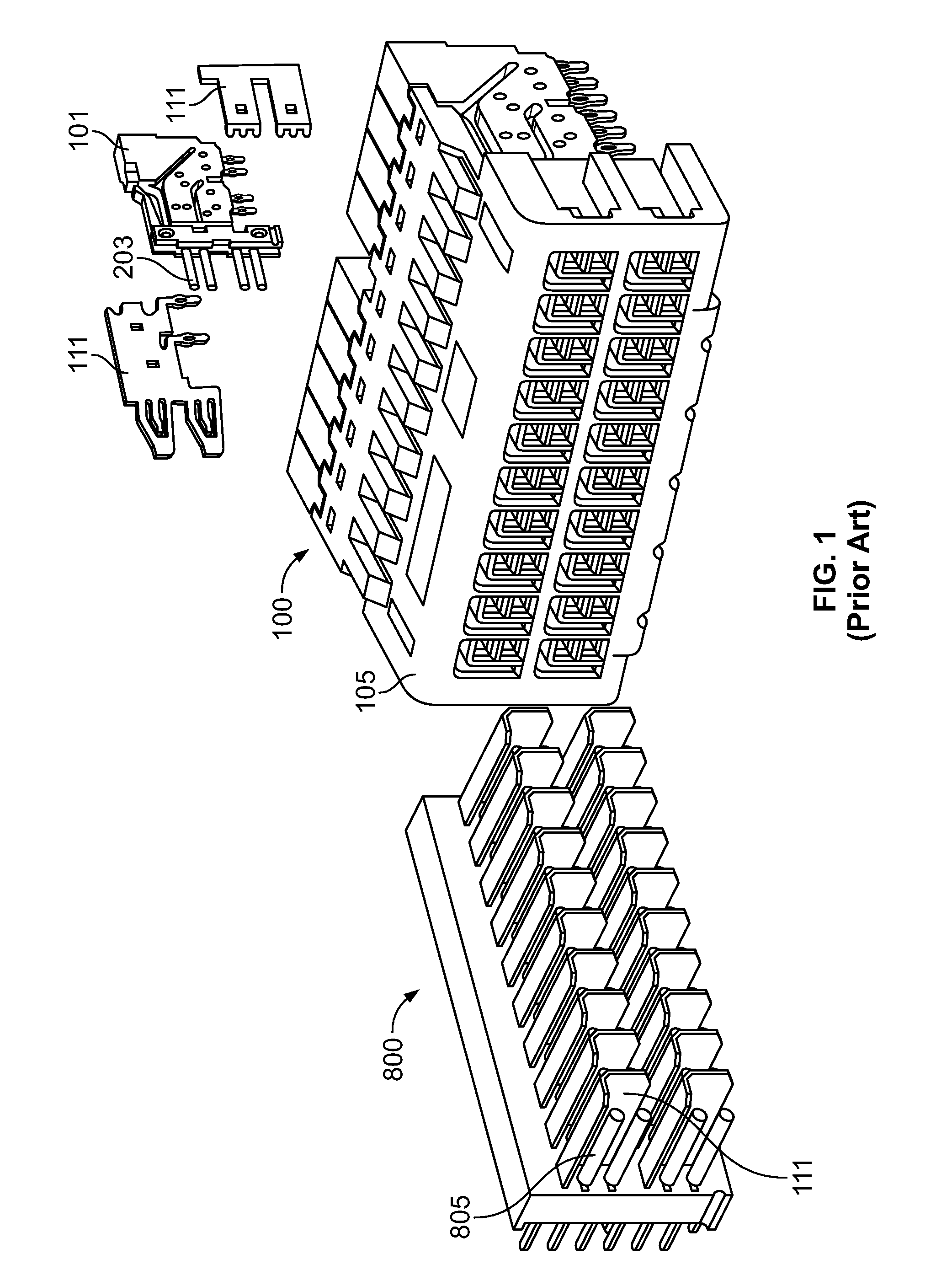 High-speed backplane connector