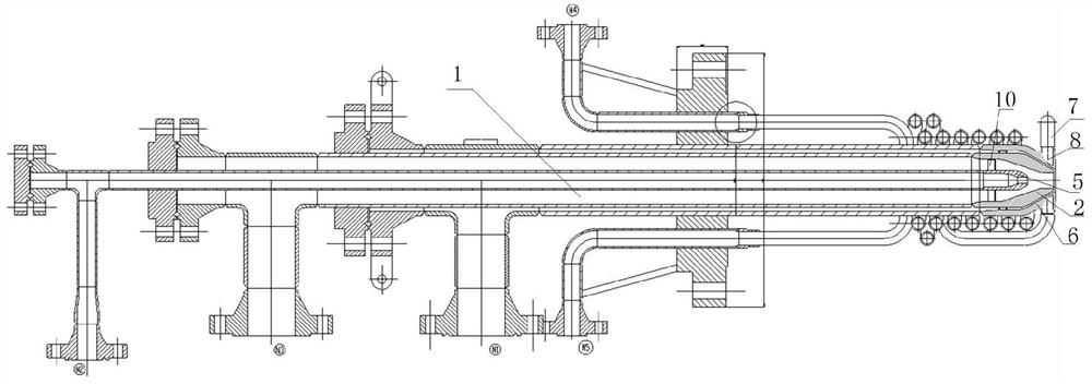 Coal water slurry process burner