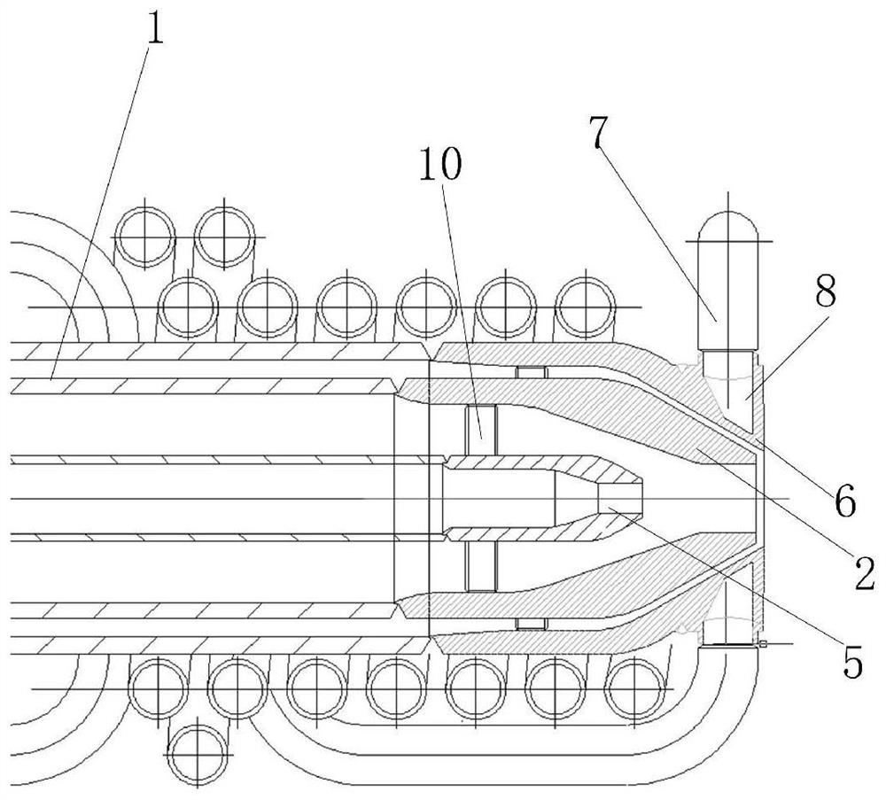 Coal water slurry process burner