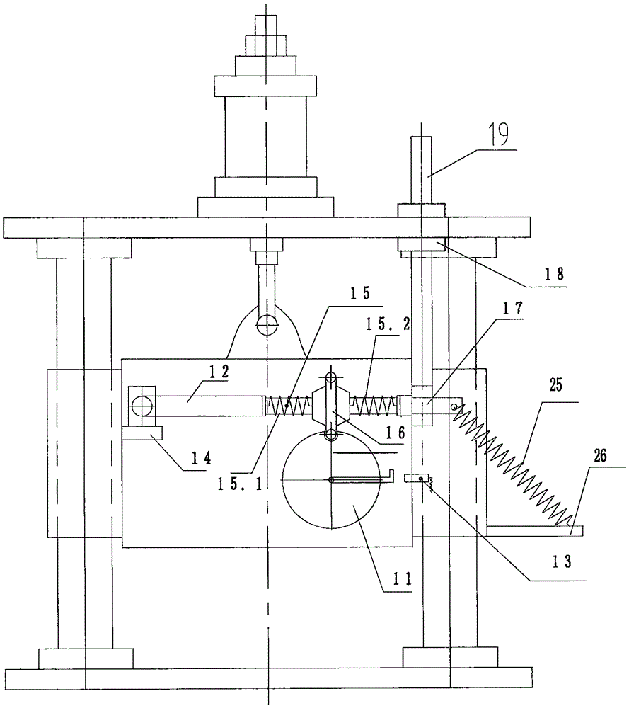 Buffer brake structure of slender object mark printing machine and complete printing control method