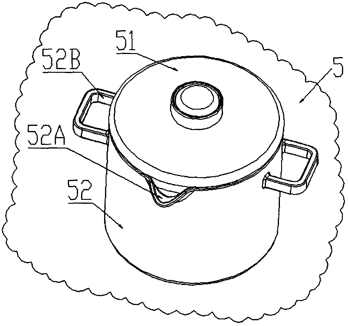 Electric heating appliance provided with diversion trench and movable detection device