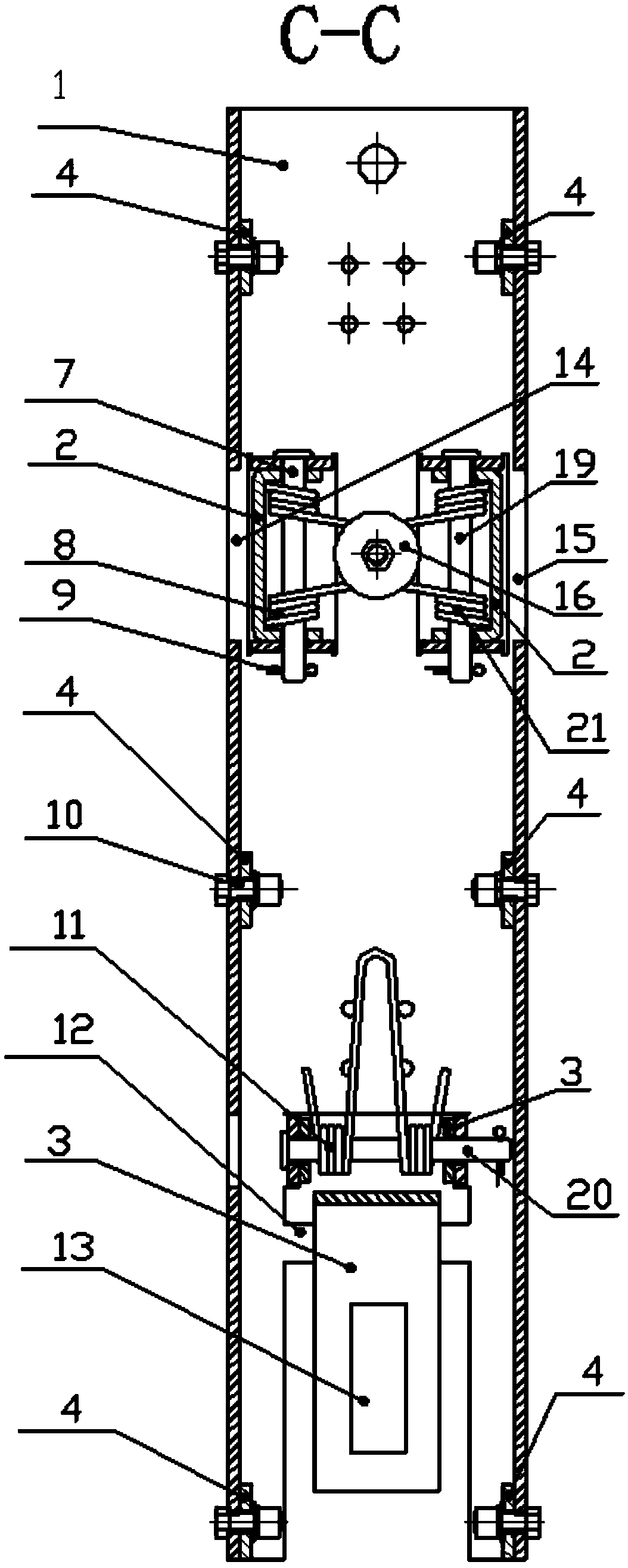 Modularized vertical bicycle parking device