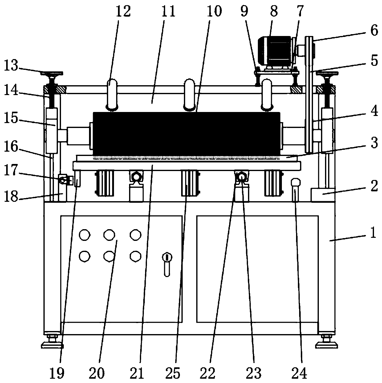 Leather surface treatment equipment