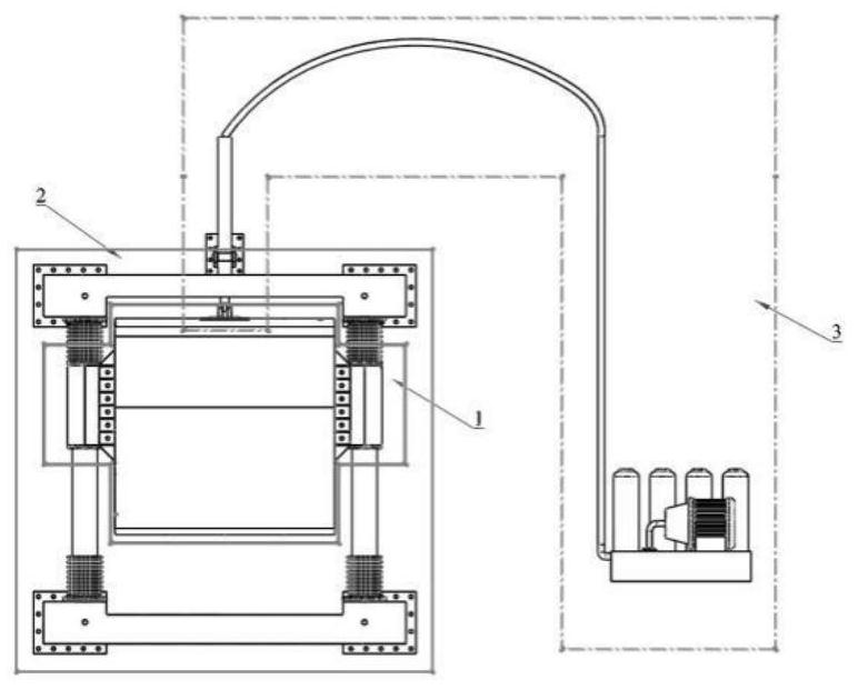 A wall-mounted heave float type wave energy generating device