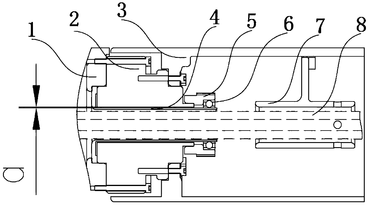 Industrial robot hollow cable protection structure