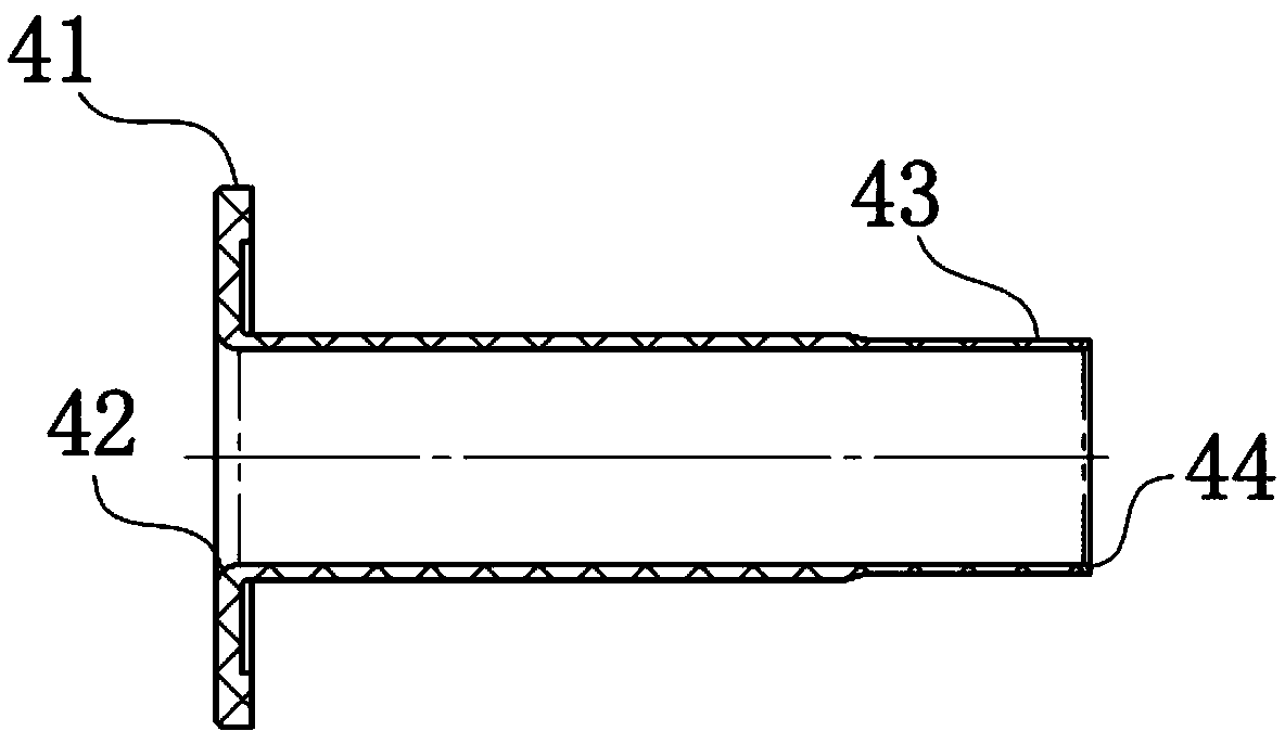 Industrial robot hollow cable protection structure