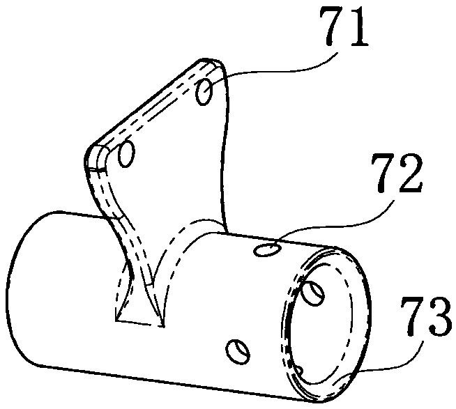 Industrial robot hollow cable protection structure