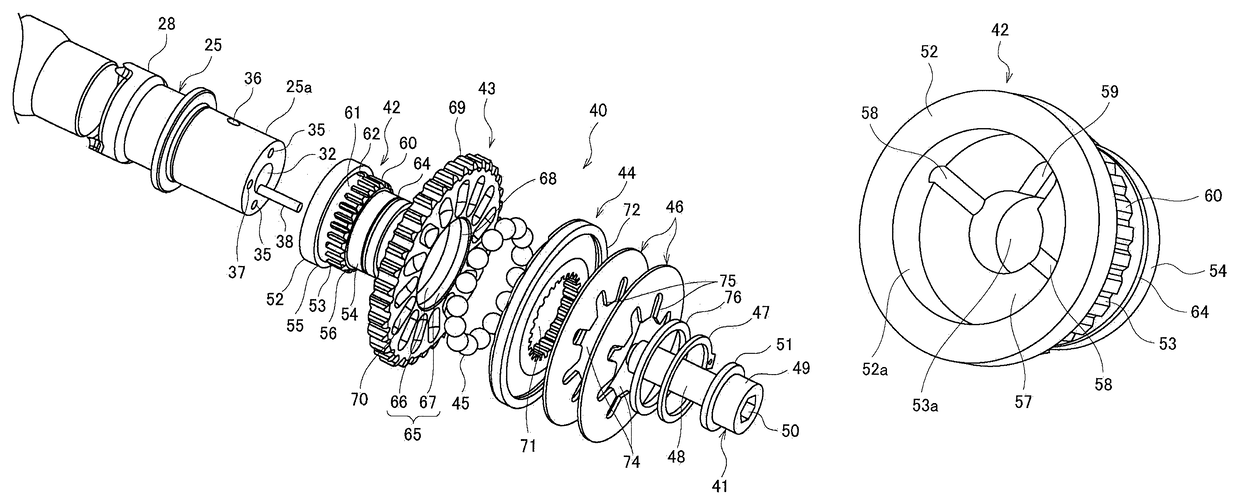 Valve gear for engine