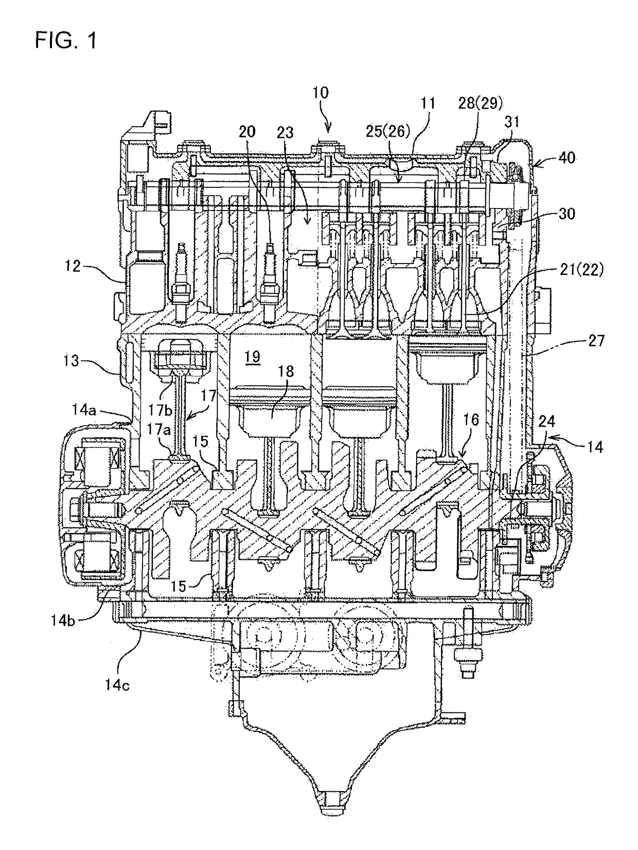 Valve gear for engine